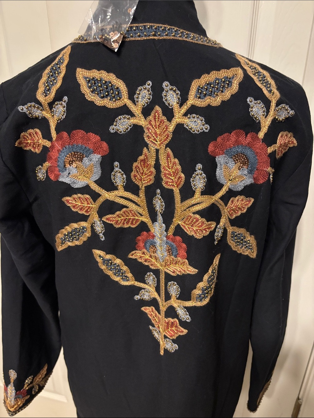 Soft Surroundings Embroidered Open Front Duster - Picture 7 of 9